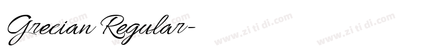Grecian Regular字体转换